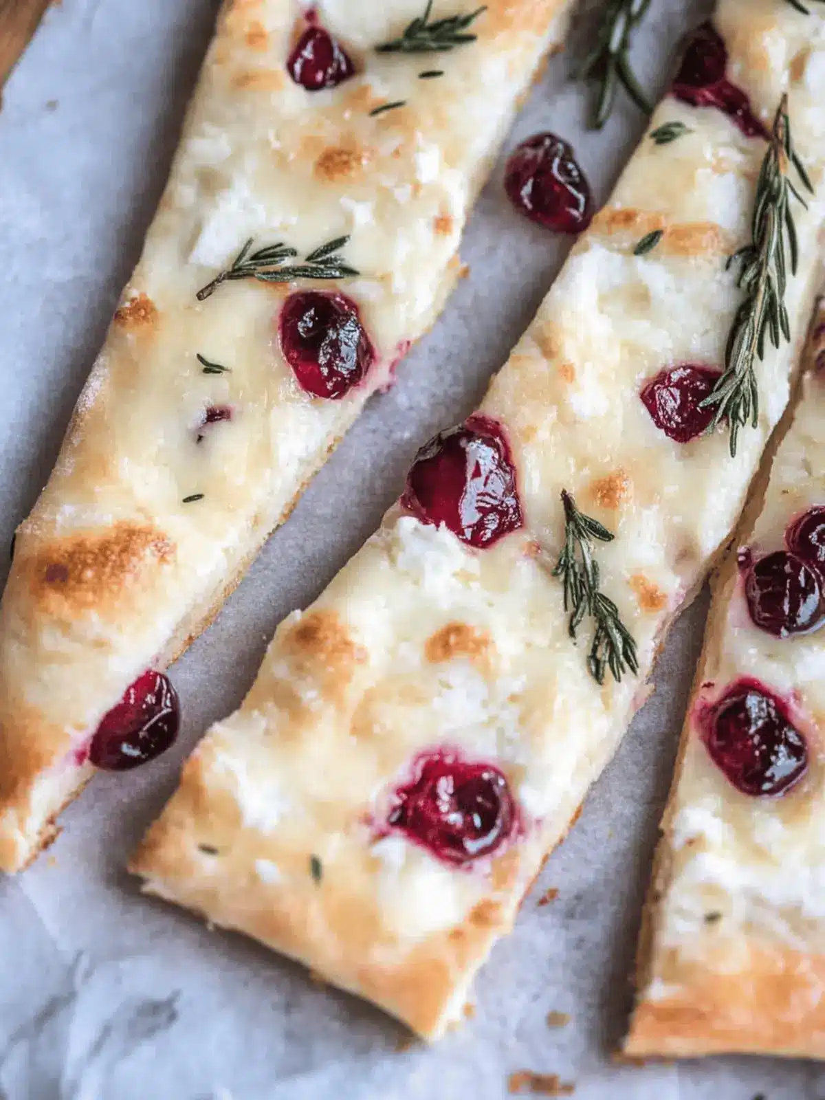 Quick + Creamy Cranberry Brie Flatbread: Easy Gourmet Delight 4 Quick + Creamy Cranberry Brie Flatbread