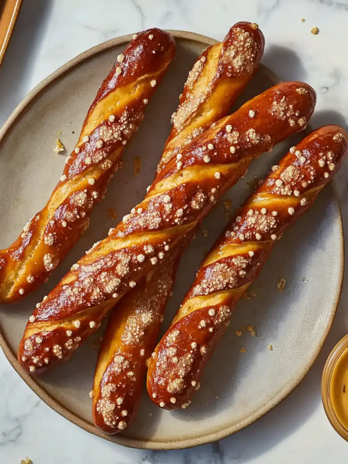 German Soft Pretzel Sticks: Your Easy, Chewy Snack Fix! 2 German Soft Pretzel Sticks