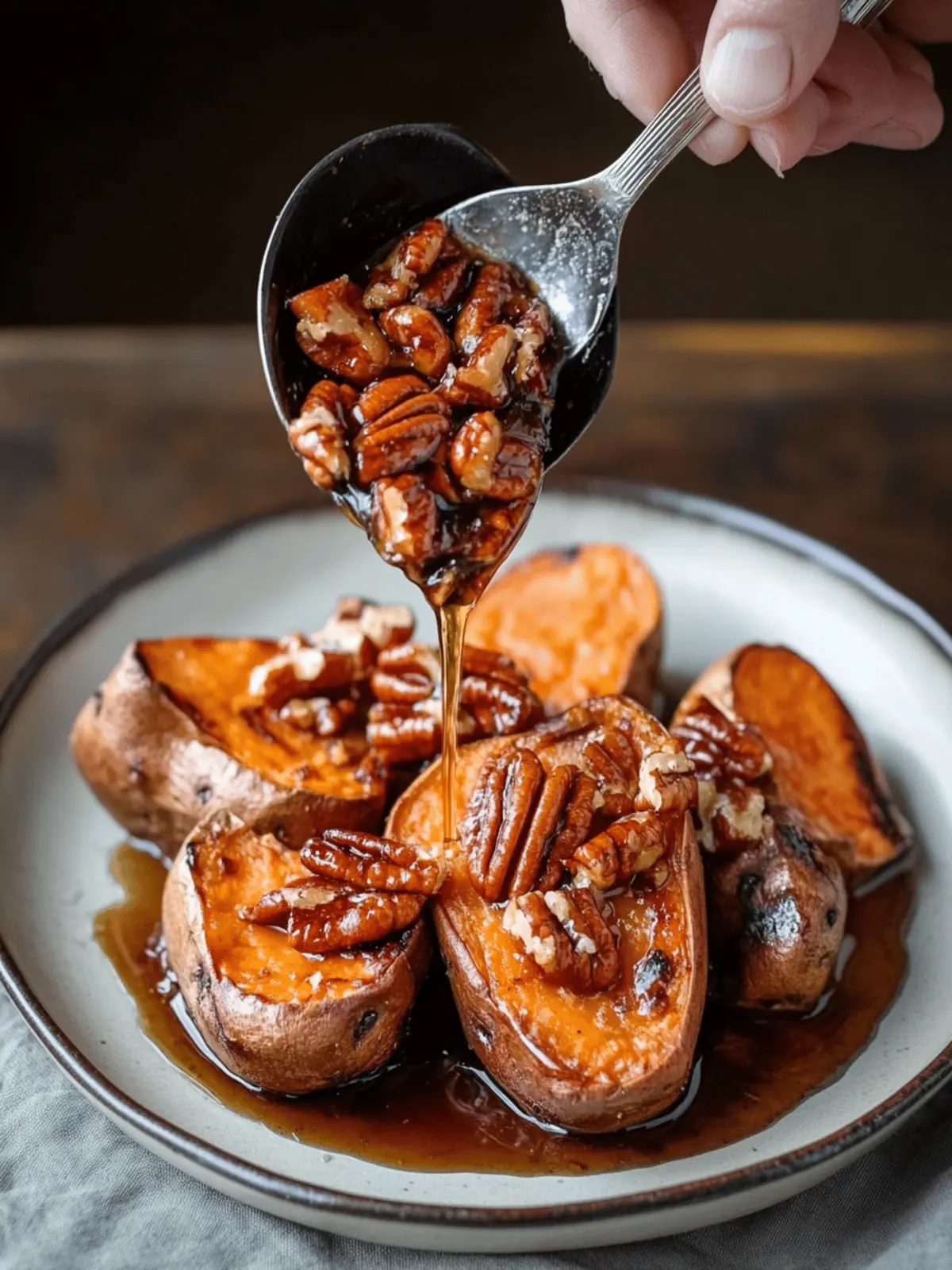 Melting Sweet Potatoes Roasted with Maple Pecan Sauce Delight 2 Melting Sweet Potatoes Roasted with Maple Pecan Sauce