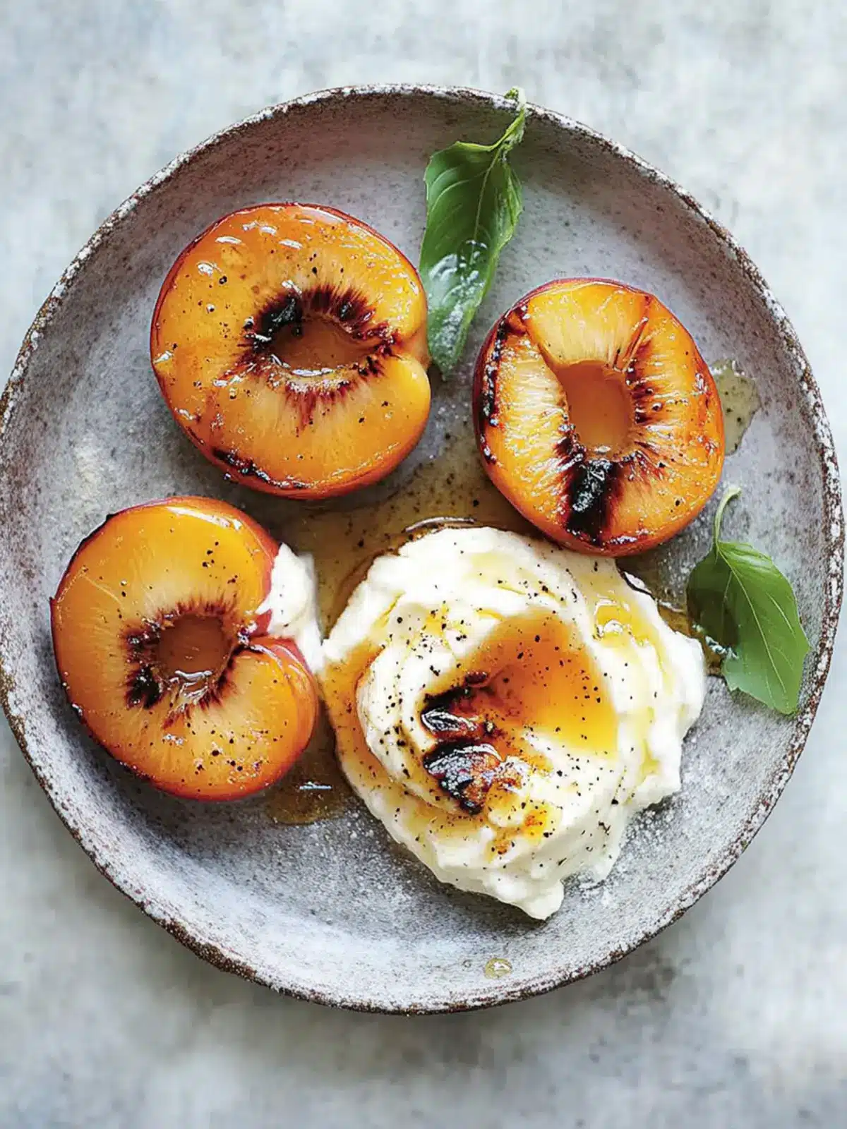 Grilled Peaches with Honey and Mascarpone: A Sweet Surprise 3 Grilled Peaches with Honey and Mascarpone