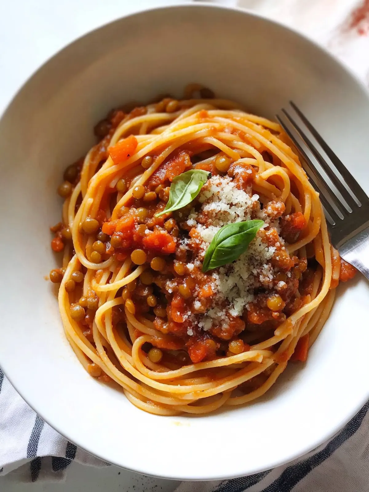 Satisfy Your Cravings with Spaghetti and Lentil Bolognese 3 Spaghetti with Vegetarian Lentil Bolognese