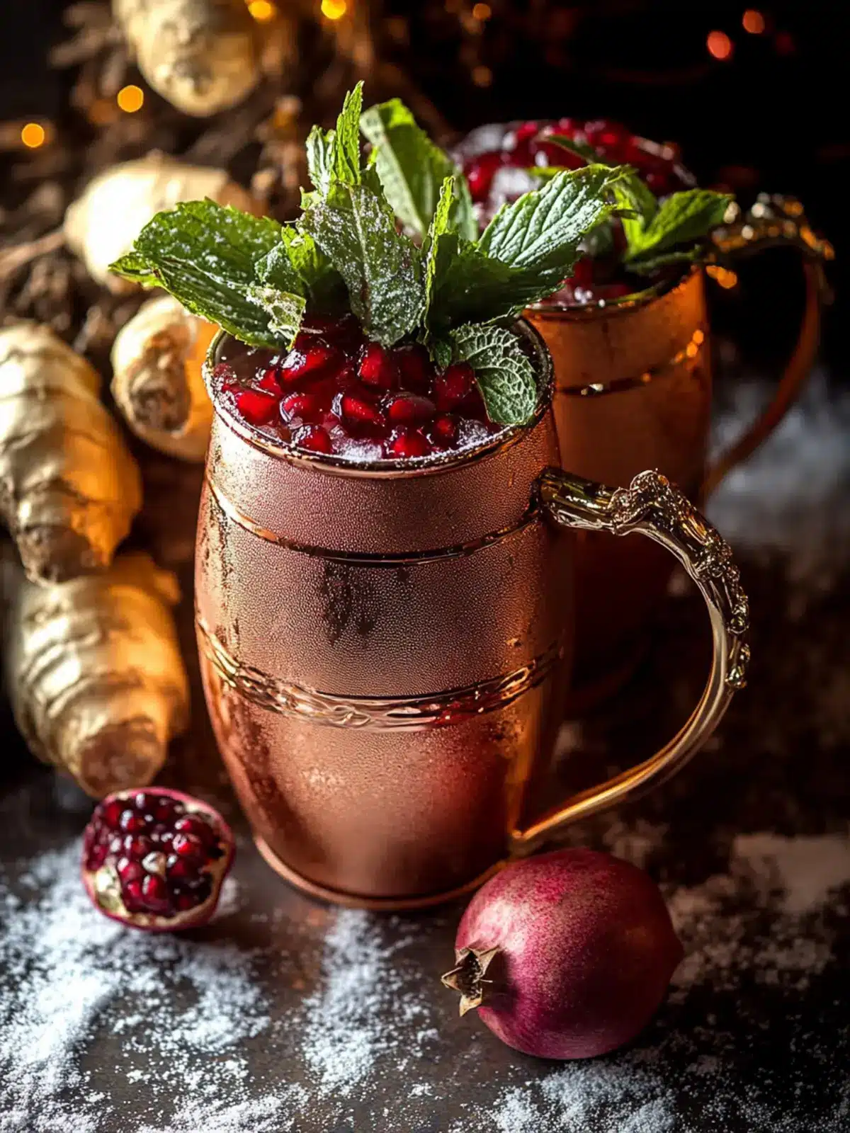 Savor the Zing: Spicy Ginger Pomegranate Moscow Mule 3 Spicy Ginger Pomegranate Moscow Mule