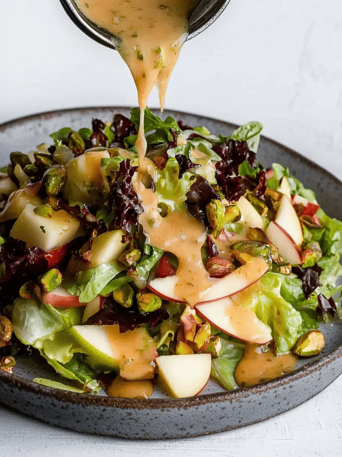 Pistachio and Apple Salad with Shallot Vinaigrette Delight 3 Pistachio and Apple Salad with Shallot Vinaigrette