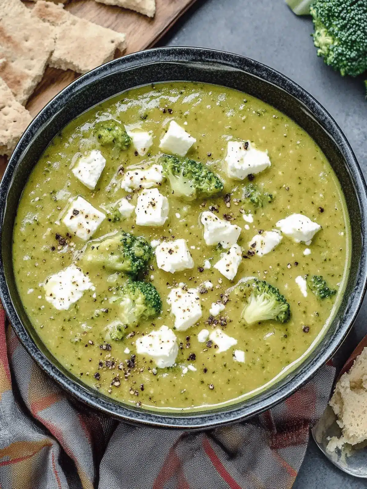 Savory Broccoli Feta Soup That's Perfect for Cozy Nights 4 Broccoli Feta Soup