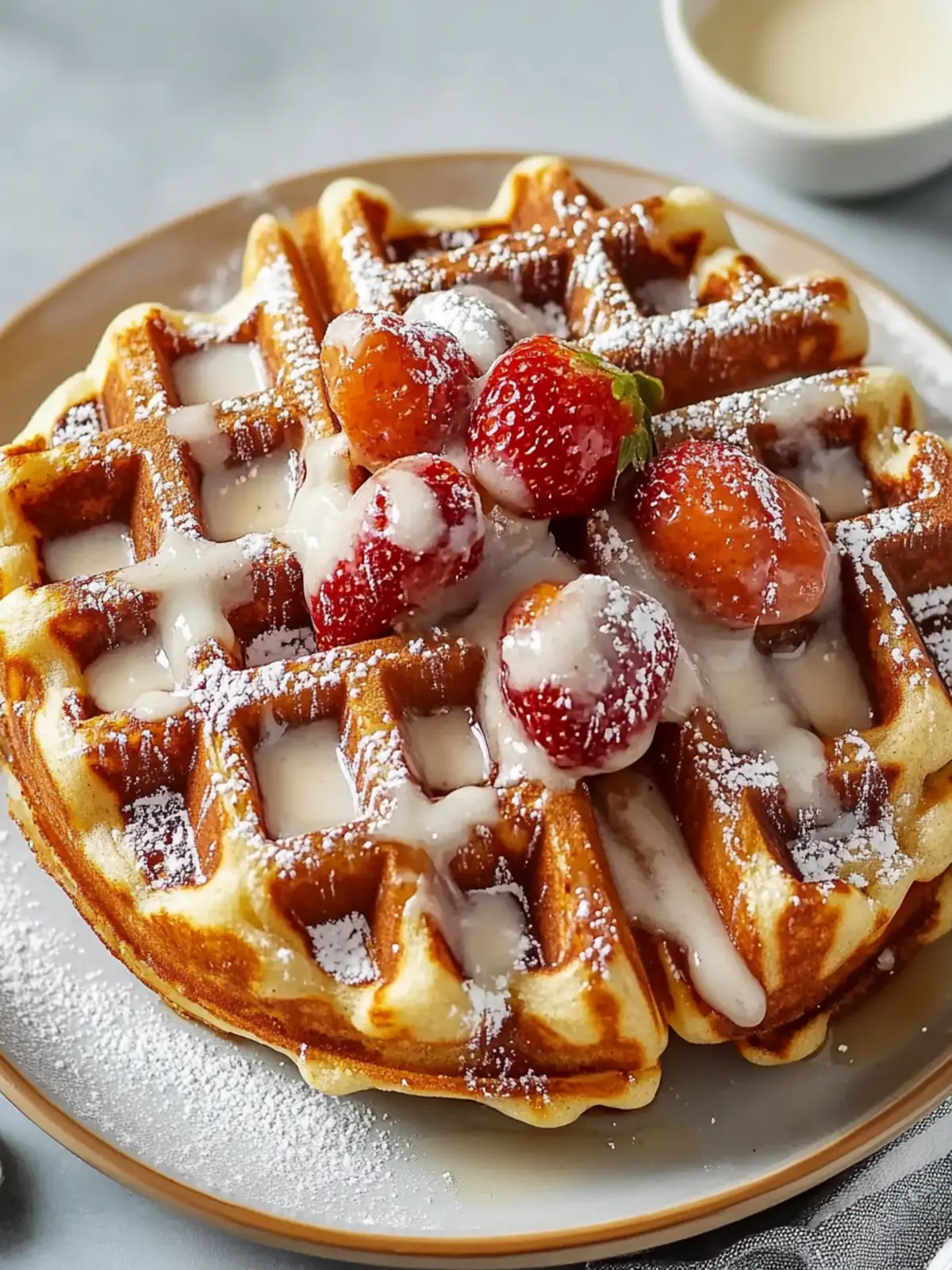 Cinnamon Roll Waffles: Irresistibly Fluffy and Flavorful! 3 Cinnamon Roll Waffles