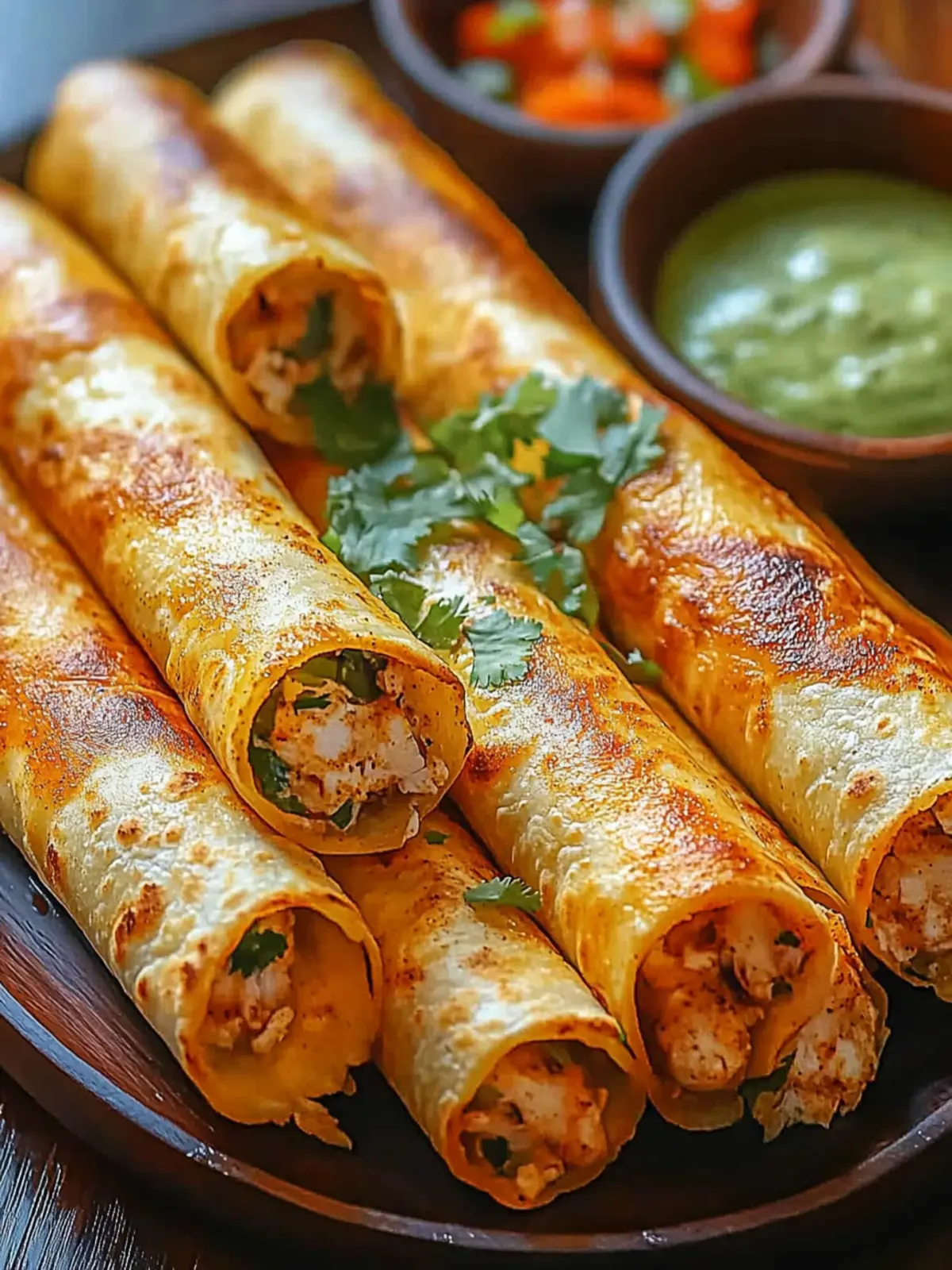 Irresistibly Crunchy Oven-Baked Chicken Taquitos Recipe 4 Crunchy Oven-Baked Chicken Taquitos