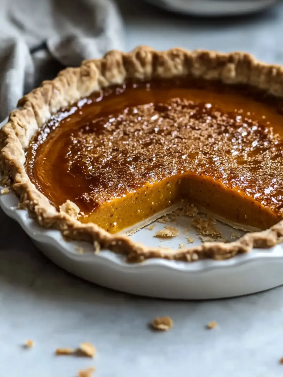 Bourbon Brûlée Pumpkin Pie: A Festive Flavor Explosion 2 Bourbon Brûlée Pumpkin Pie