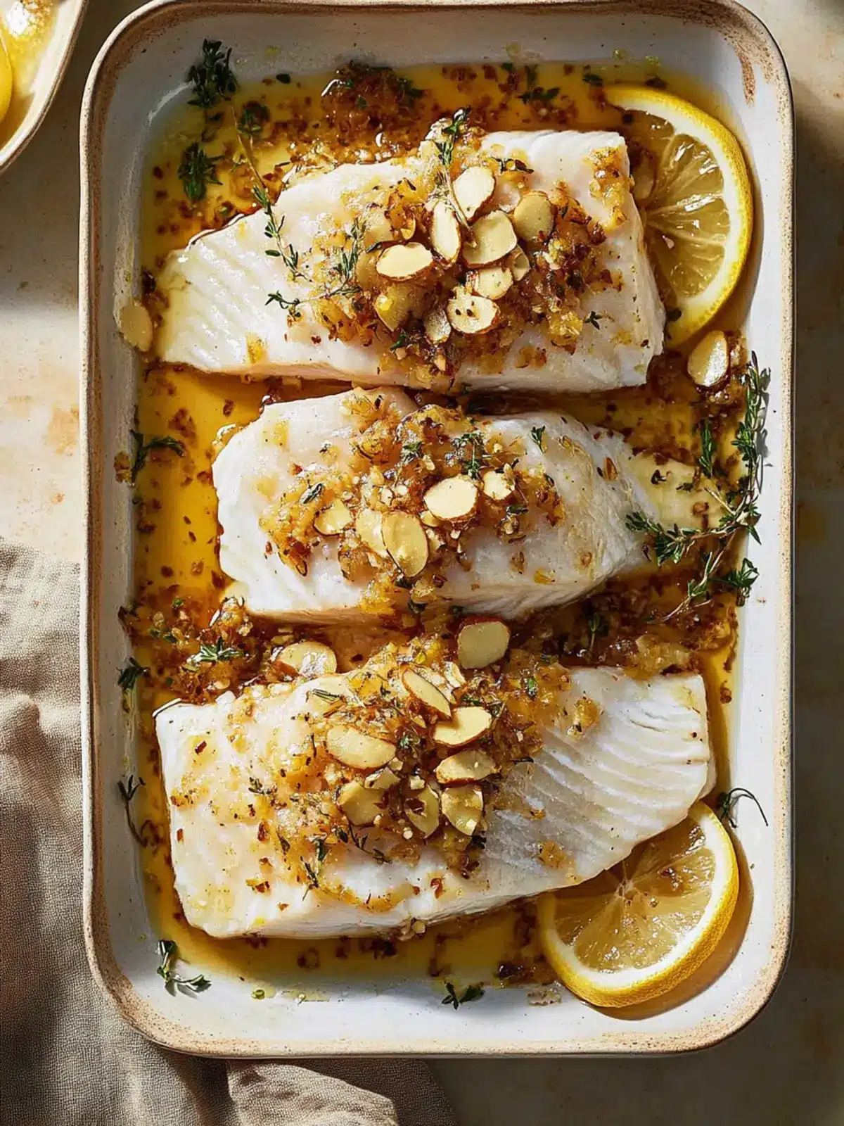 Delicious White Fish with Lemony Almondine in 15 Minutes 3 White Fish with Lemony Almondine
