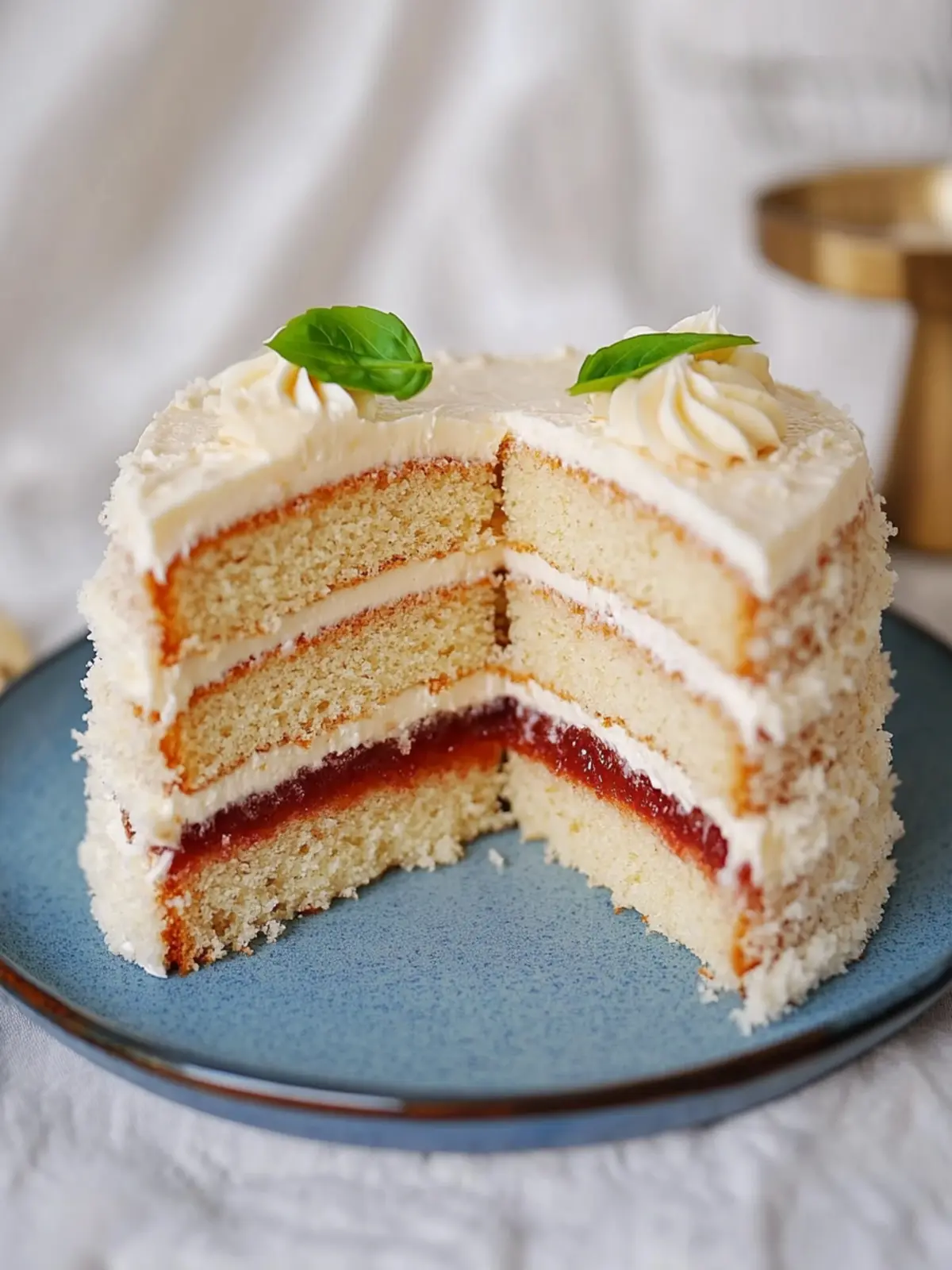 Irresistible Brown Butter Layer Cake with Cherry Jam Delight 2 Brown Butter Layer Cake