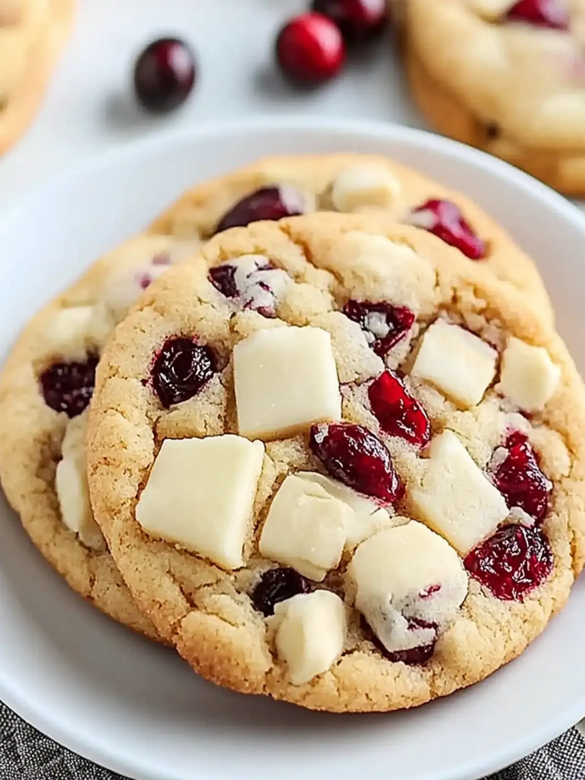 White Chocolate Cranberry Cookies That Wow Every Bite! 4 White Chocolate Cranberry Cookies