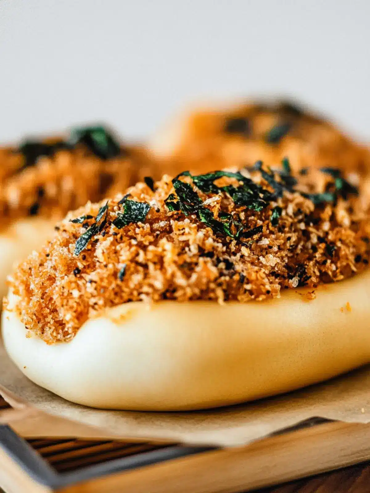 Pork Floss Furikake Buns: A Homemade Delight to Savor 2 Pork Floss (Rousong) Furikake Buns