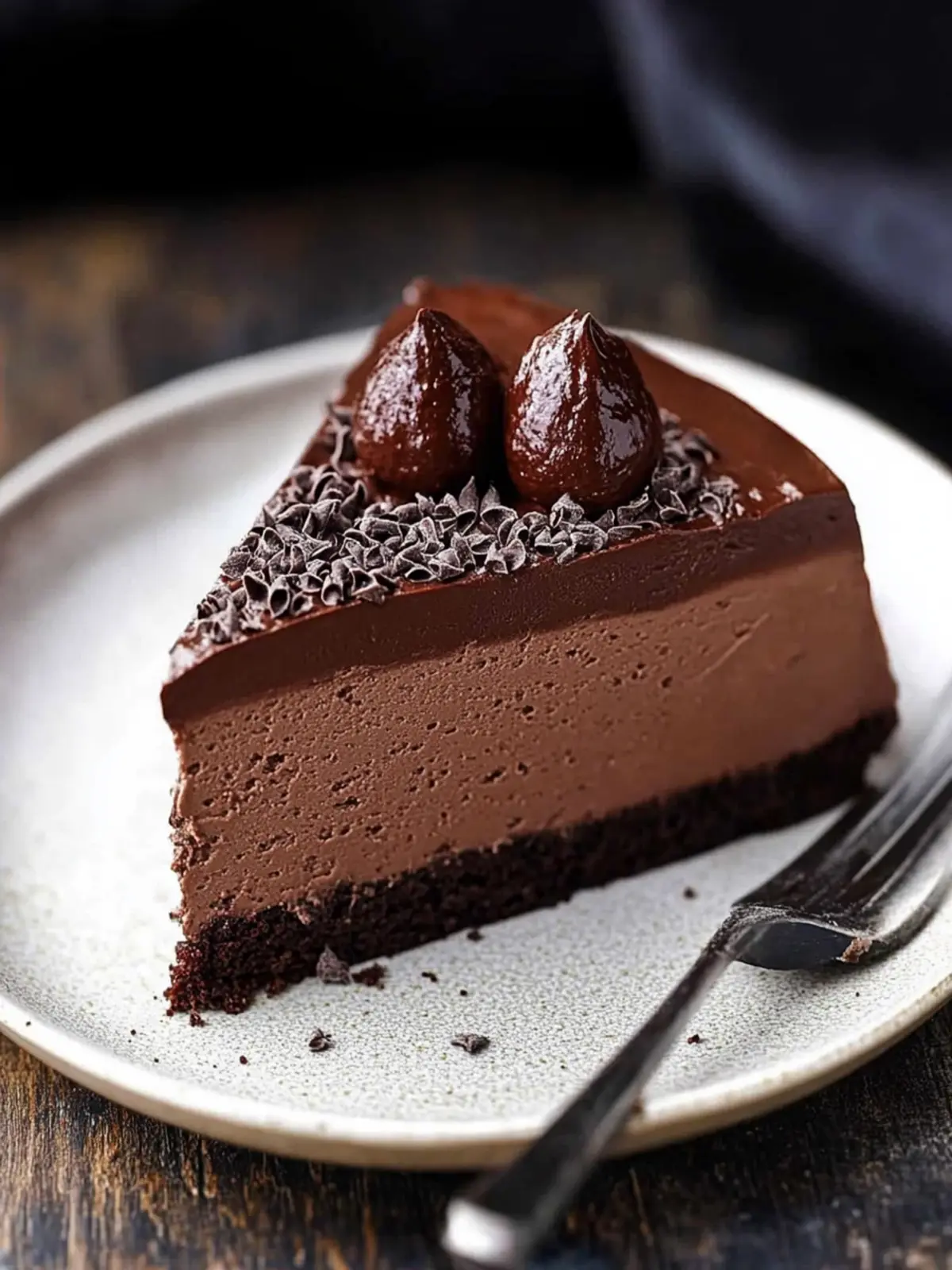 Indulge in Irresistible Dark Chocolate Mousse Cake Bliss 2 Dark Chocolate Mousse Cake