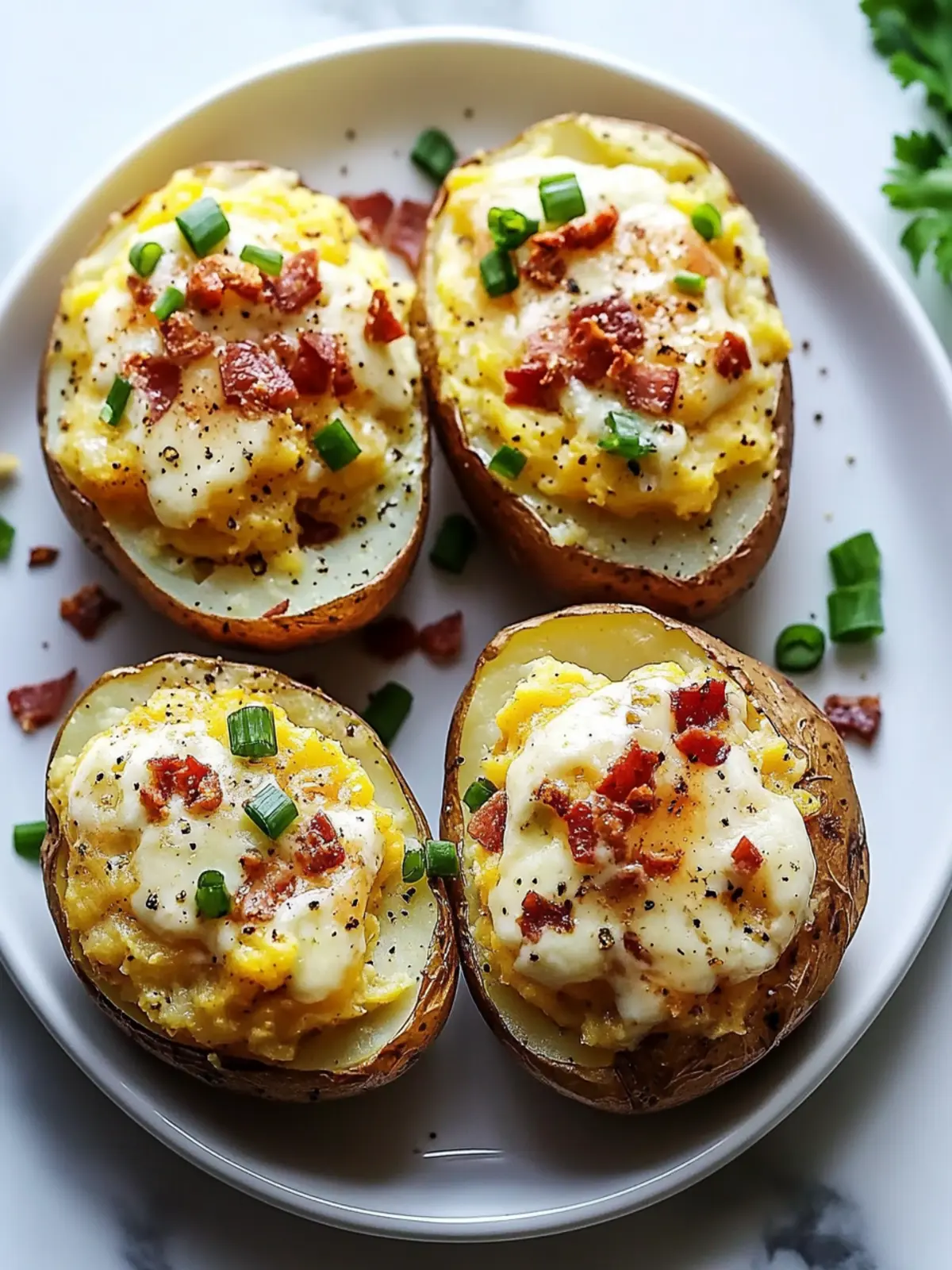 Twice Baked Loaded Breakfast Potatoes for Ultimate Brunch Bliss 4 Twice Baked Loaded Breakfast Potatoes