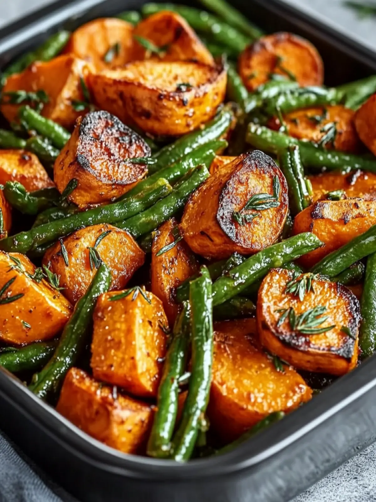 Sweet Potato & Green Bean Tray Bake for Perfect Family Dinners 2 Sweet Potato & Green Bean Tray Bake