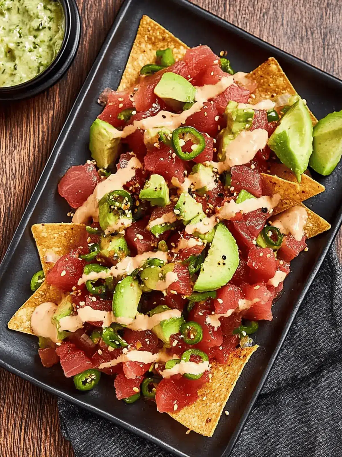 Spicy Ahi Tuna Poke Nachos: Your New Favorite Summer Snack 4 Spicy Ahi Tuna Poke Nachos
