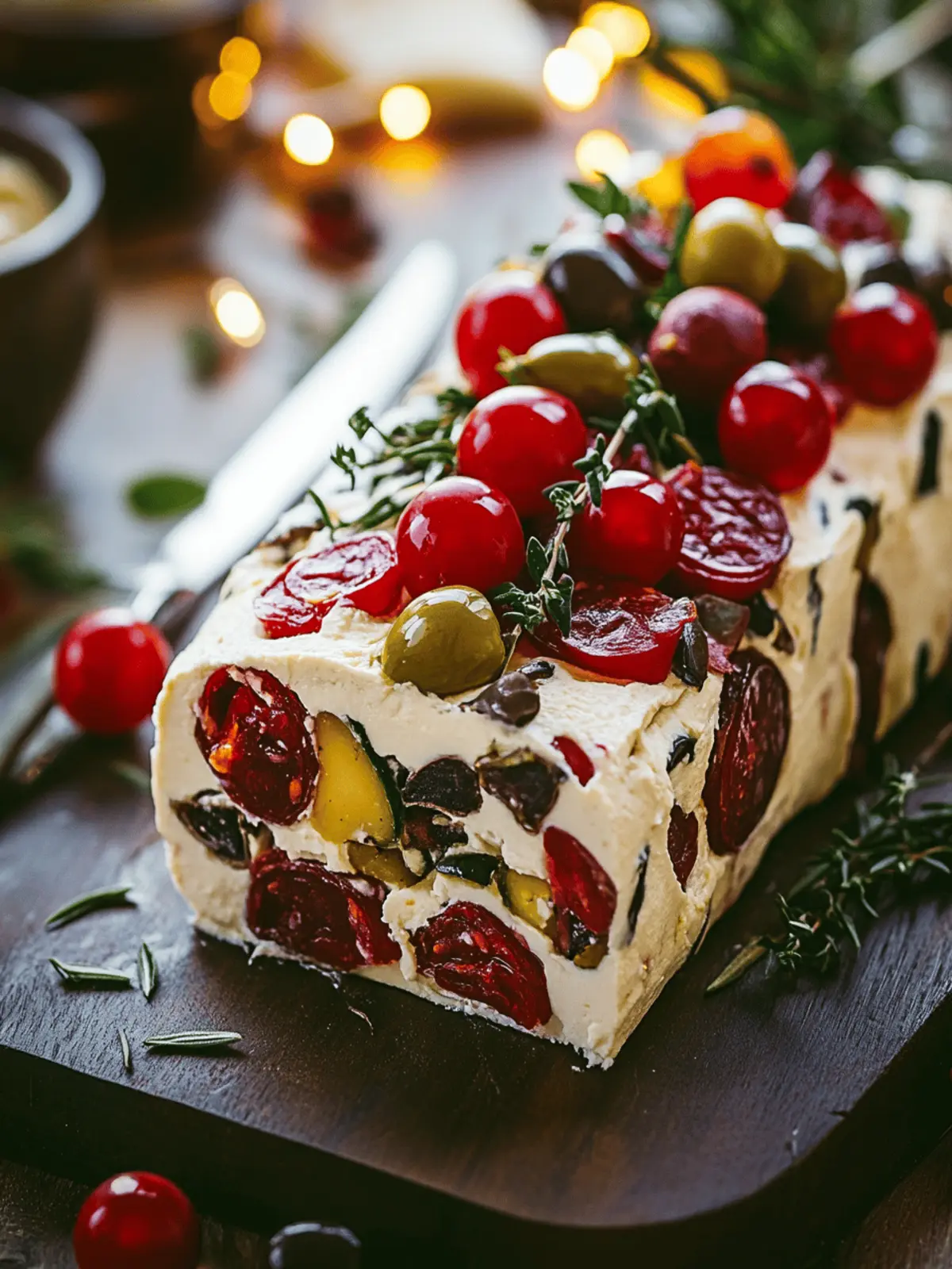 Delicious Holiday Antipasto Cream Cheese Log for Effortless Parties 4 Holiday Antipasto Cream Cheese Log