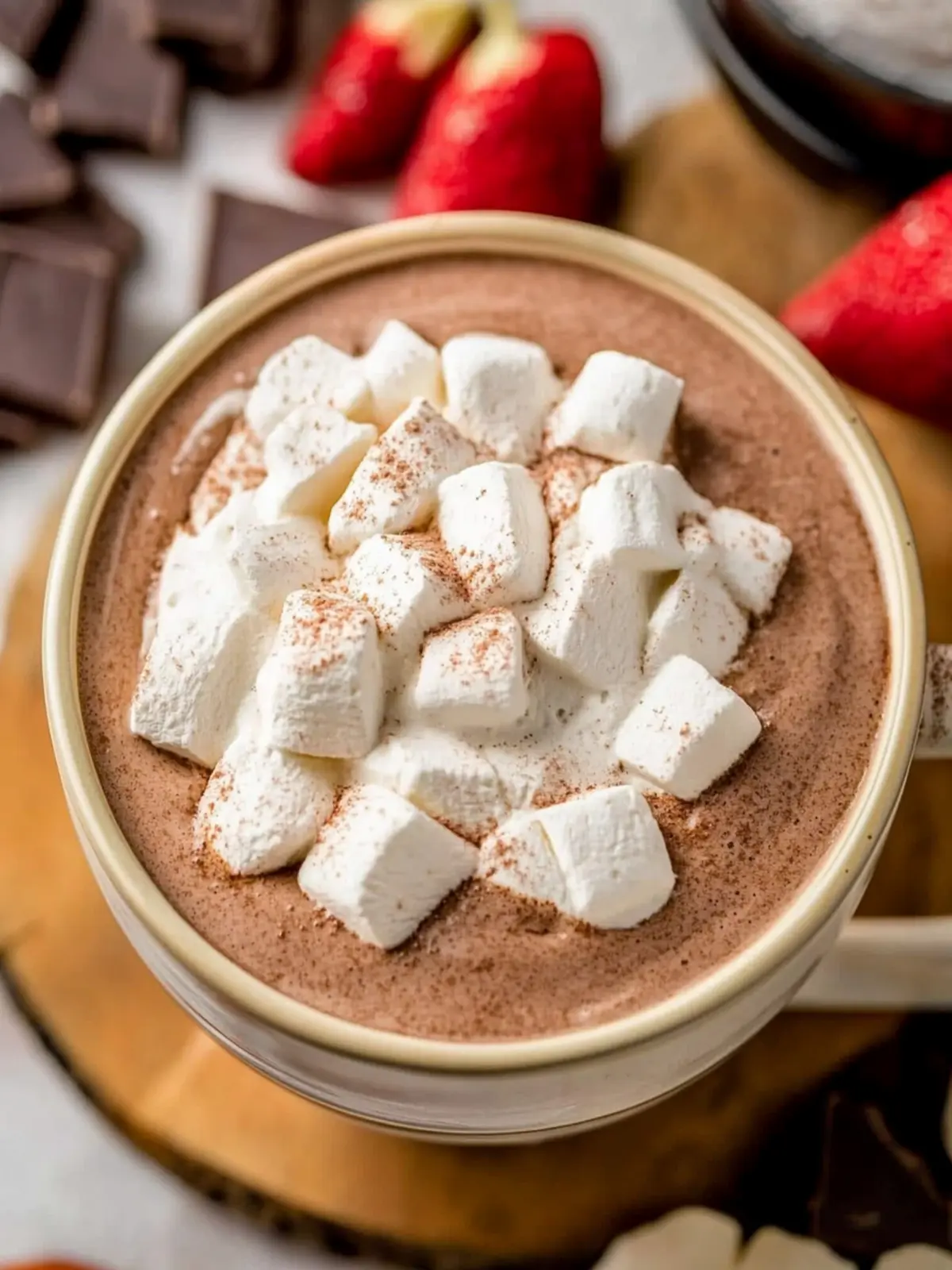 Decadent 3 Ingredient Hot Chocolate Dip for Sweet Snacking 3 3 Ingredient Hot Chocolate Dip