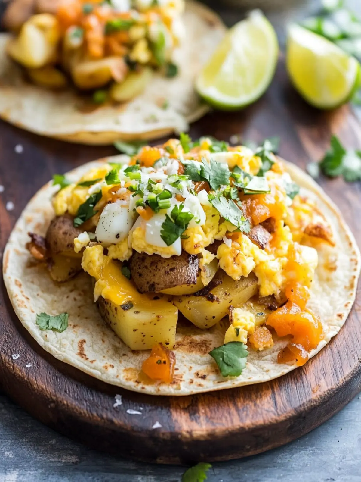 Delicious Potato Egg and Cheese Breakfast Tacos for Brunch 4 Potato Egg and Cheese Breakfast Tacos
