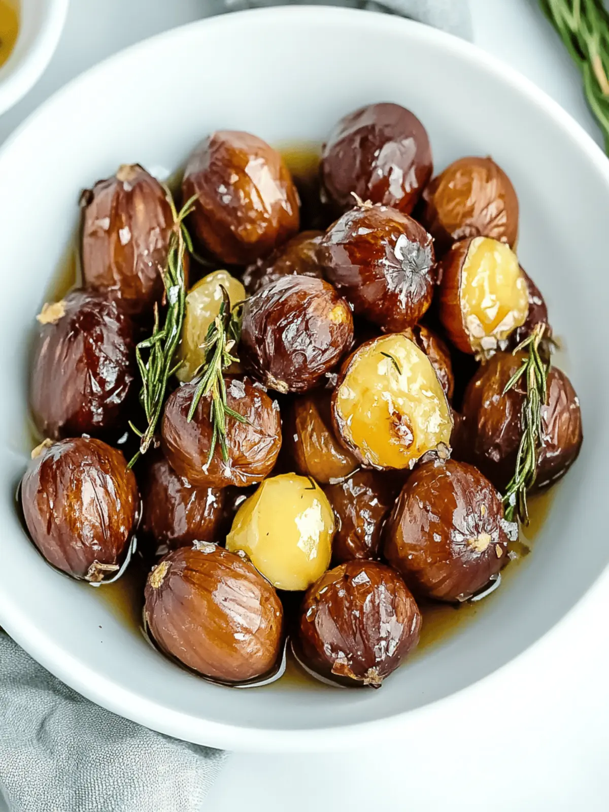 Irresistible Simple Roasted Chestnuts with Butter and Rosemary 3 Simple Roasted Chestnuts with Butter and Rosemary