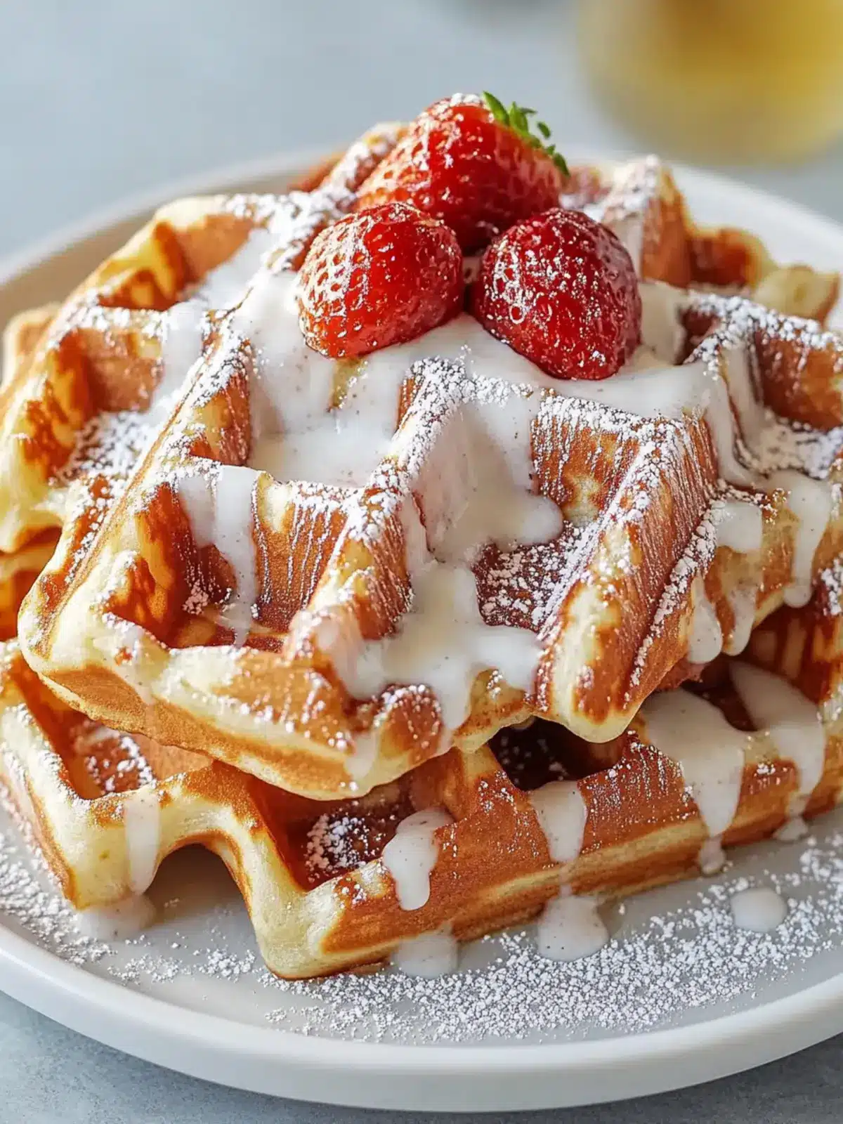 Cinnamon Roll Waffles: Irresistibly Fluffy and Flavorful! 2 Cinnamon Roll Waffles