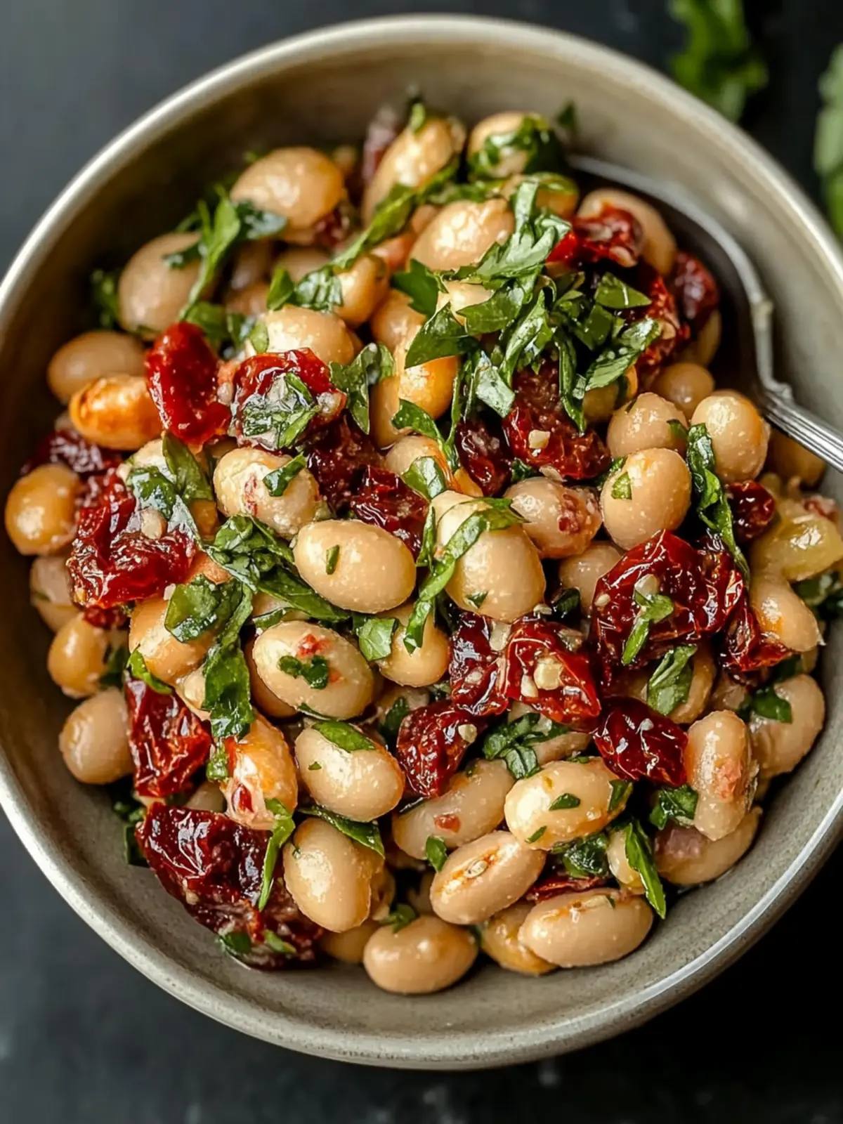 Quick and Easy Marinated Sun-dried Tomato Bean Salad Bliss 4 Quick and Easy Marinated Sun-dried Tomato Bean Salad