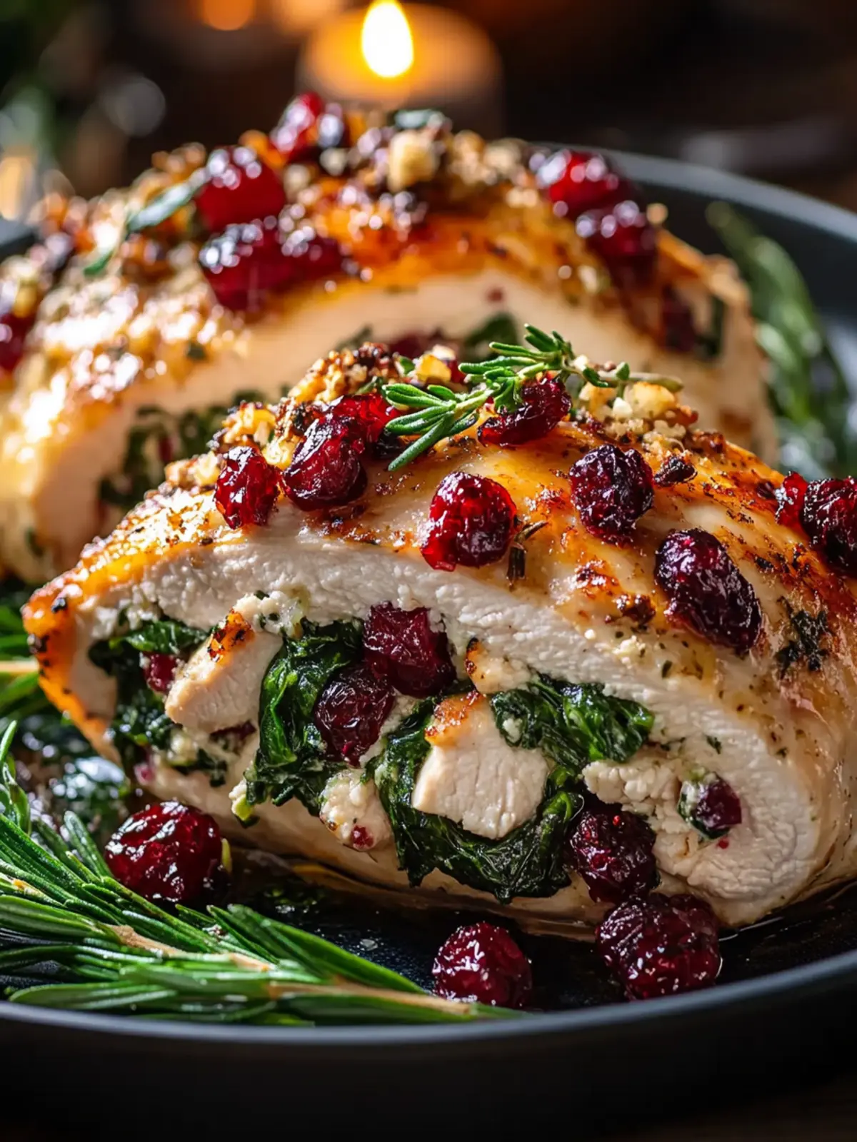 Delicious Spinach & Cranberry Stuffed Chicken Breasts Made Easy 4 Spinach & Cranberry Stuffed Chicken Breasts
