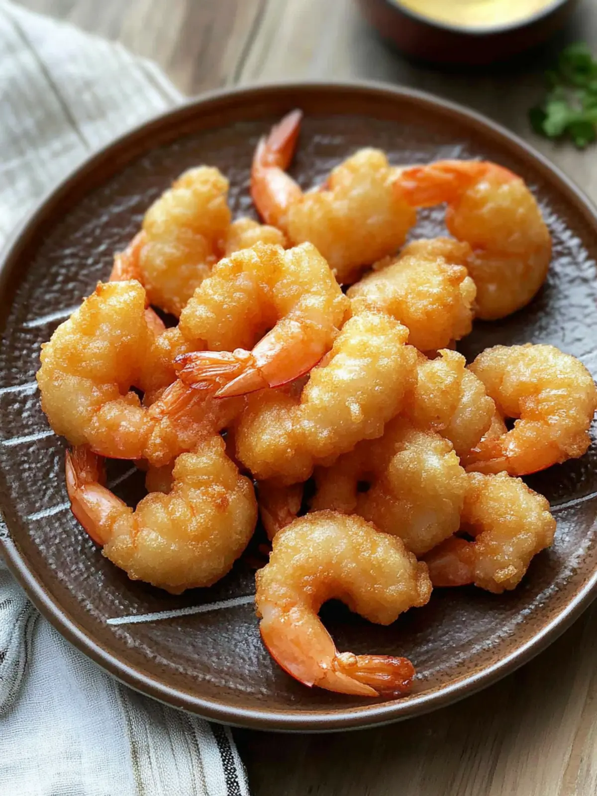 Crispy Chinese Deep-Fried Shrimp with Sweet and Sour Sauce 2 Chinese Deep-Fried Shrimp