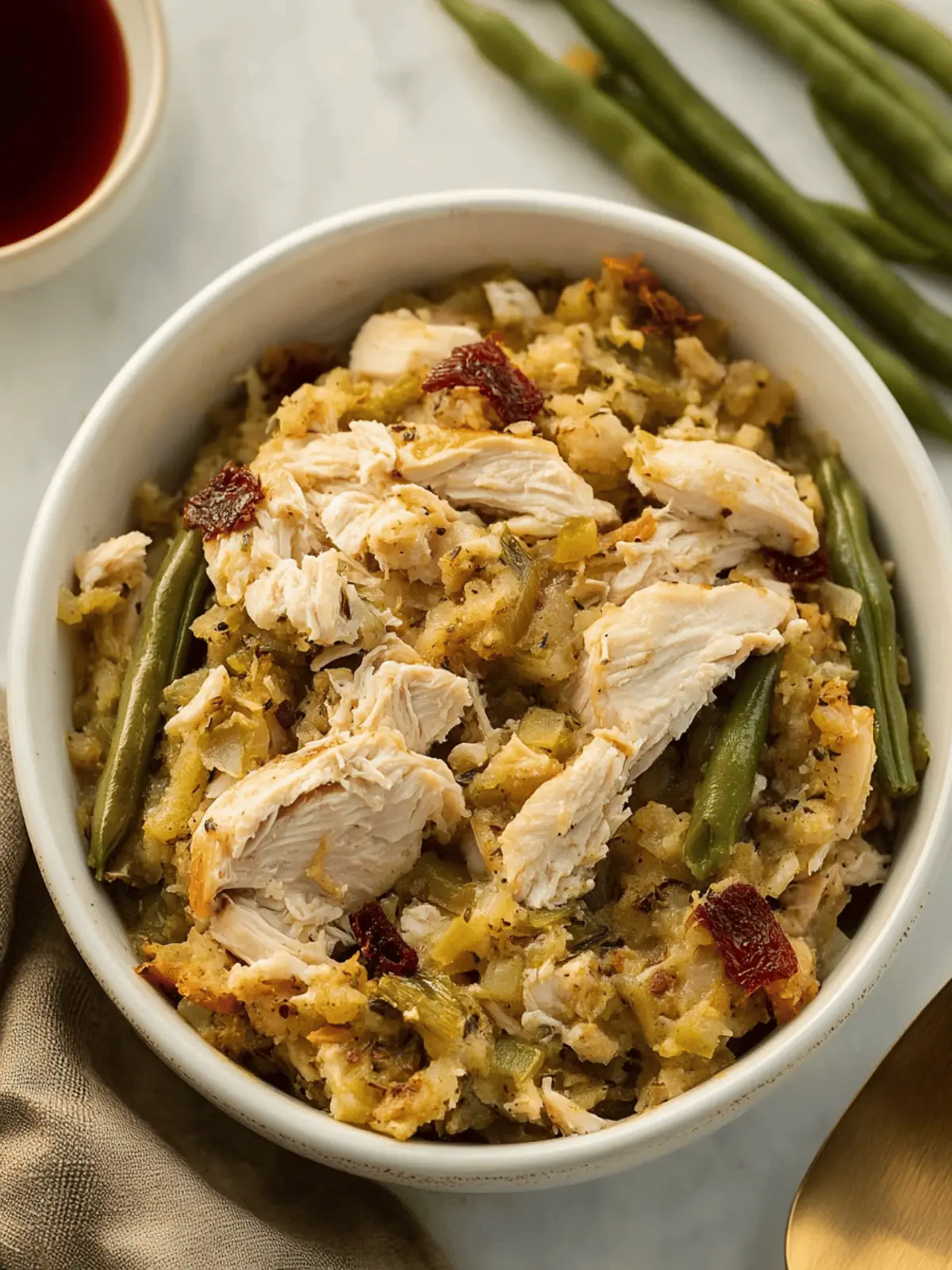 Crockpot Chicken and Stuffing with Green Beans for Easy Comfort 2 Crockpot Chicken and Stuffing with Green Beans