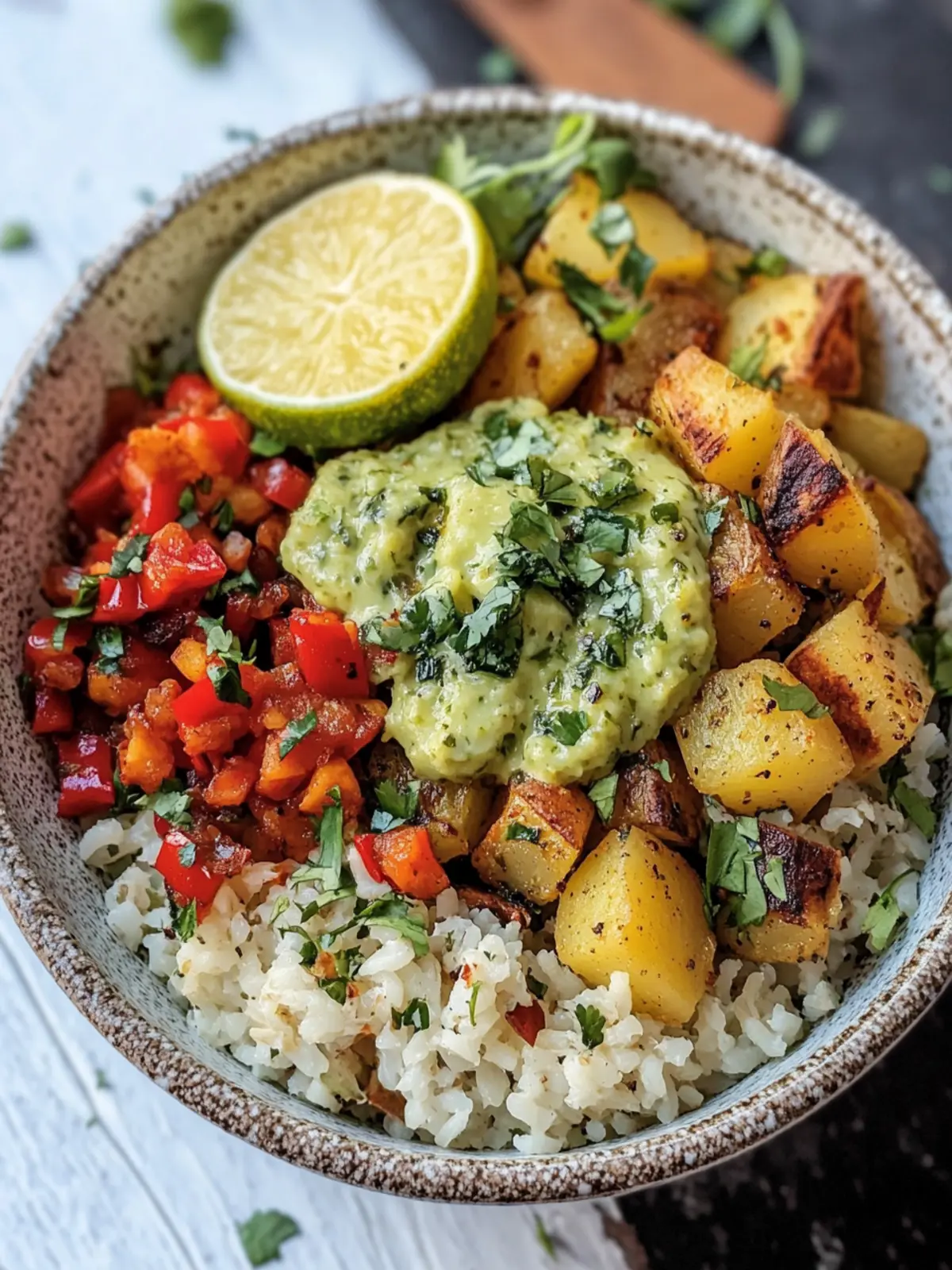 Crispy Potato & Green Chile Rice Bowls You ll Crave Daily 2 Crispy Potato & Green Chile Rice Bowls