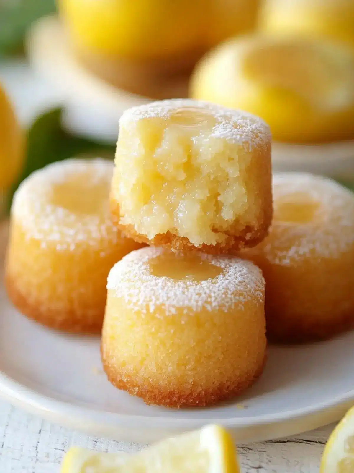 Irresistible Mini Lemon Drop Cakes You'll Love to Make 3 Mini Lemon Drop Cakes