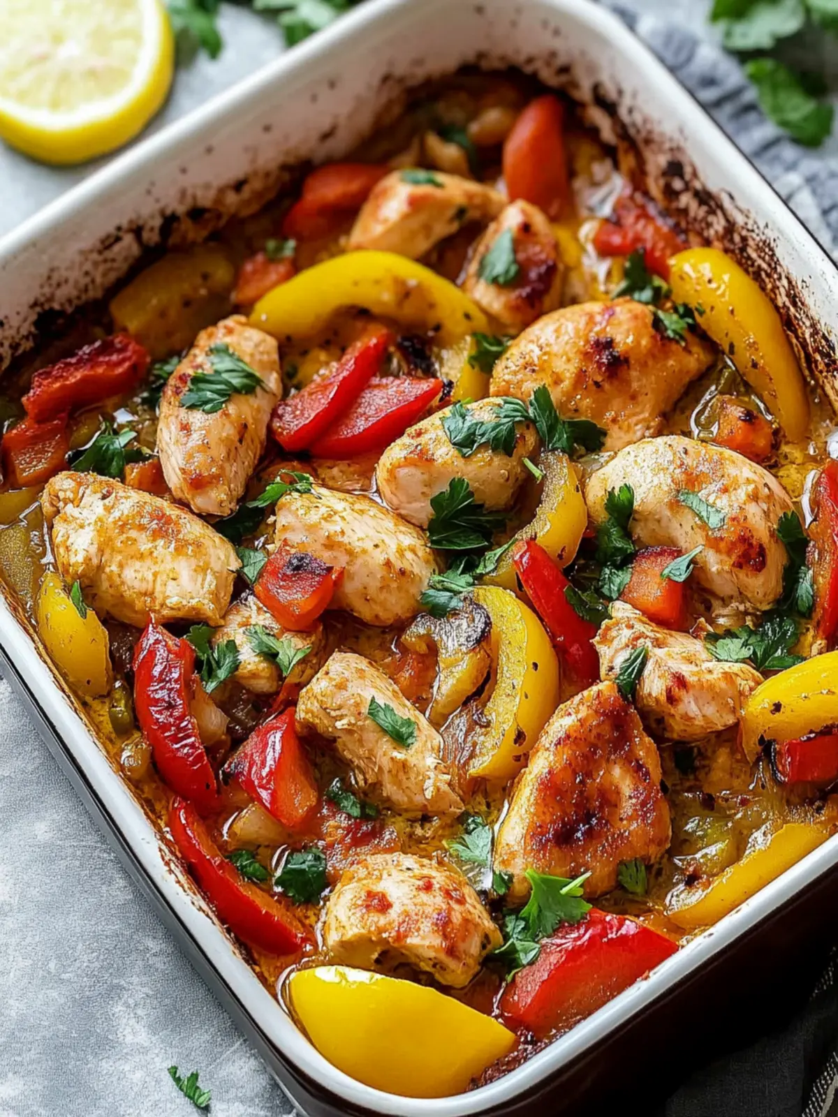 Savory Bell Pepper Chicken Bake Ready in Just 30 Minutes 2 Bell Pepper Chicken Bake