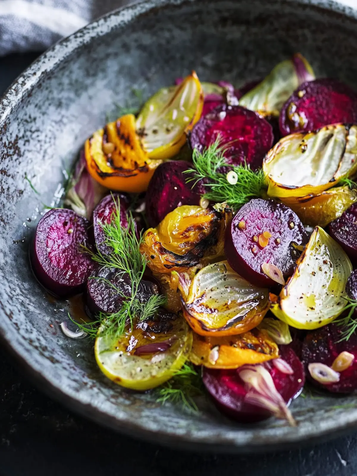 Grilled Beet and Fennel Salad with Creamy Yogurt Twist 3 Grilled Beet and Fennel Salad
