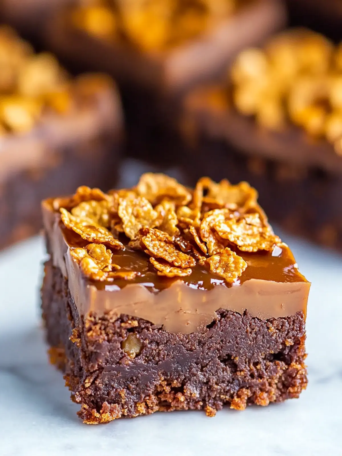 Decadent Quick Caramel Cornflake Brownies for Sweet Cravings 3 Quick Caramel Cornflake Brownies