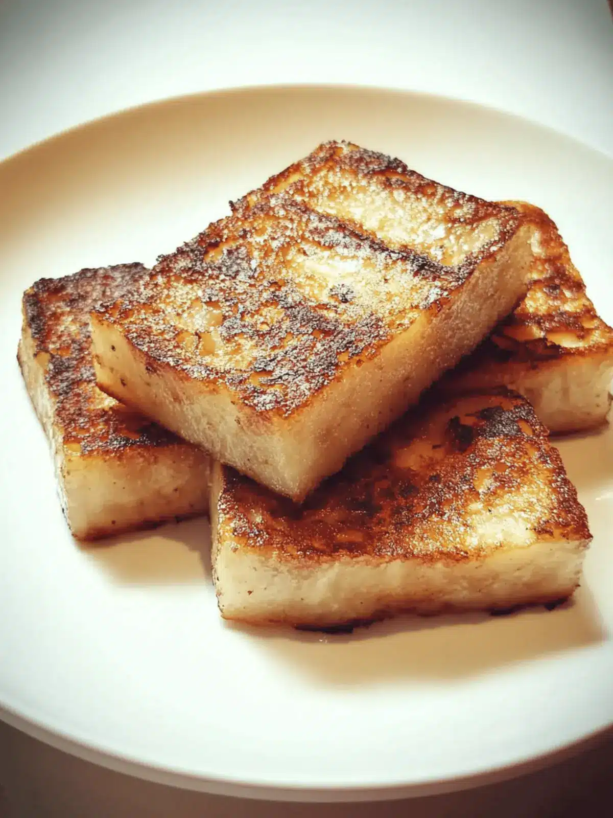 Crispy Pan Fried Turnip Cake: Homemade Delight Awaits 3 Pan Fried Turnip Cake
