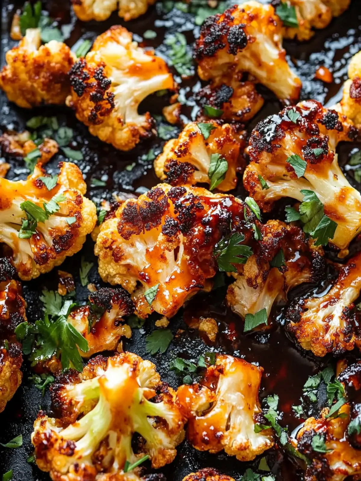 Sweet & Spicy Maple Sriracha Roasted Cauliflower Bliss 2 Maple Sriracha Roasted Cauliflower