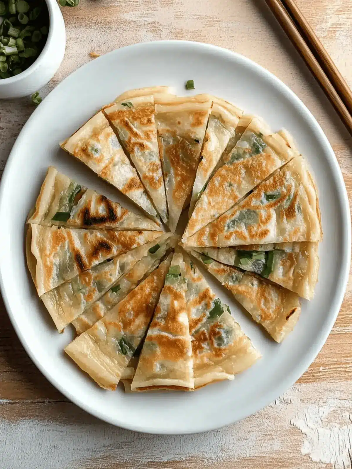 Crispy and Flaky Chinese Scallion Pancake Made Easy 3 Crispy and Flaky Chinese Scallion Pancake