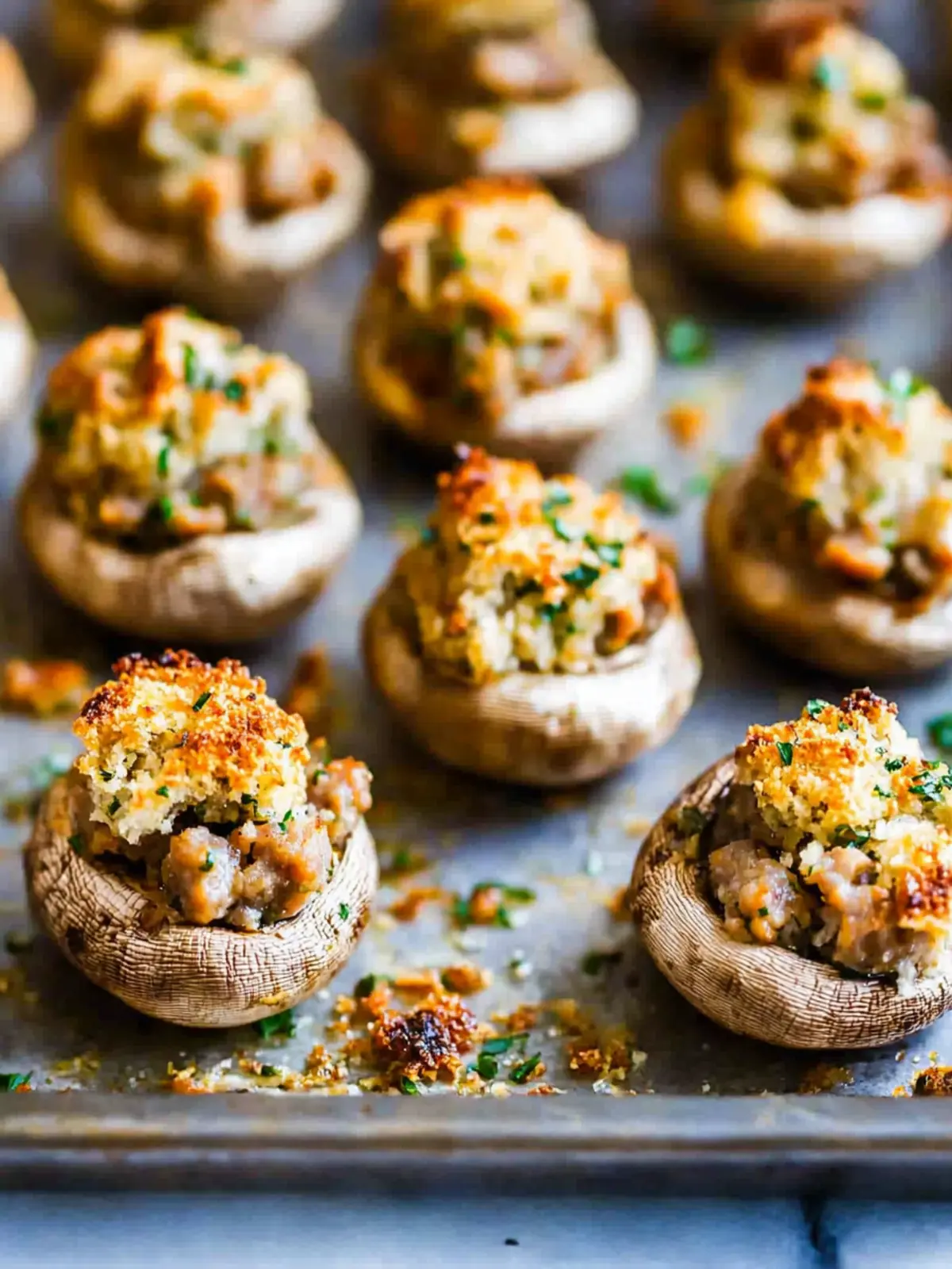 Sausage Stuffed Mushrooms: Irresistibly Savory Appetizer Delight 2 Sausage Stuffed Mushrooms