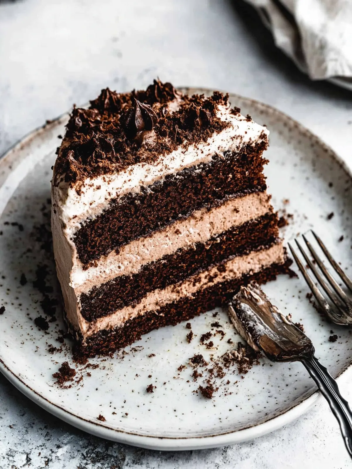 Indulge in Chocolate Mousse Cake with Diplomat Cream Bliss 3 Chocolate Mousse Cake with Diplomat Cream