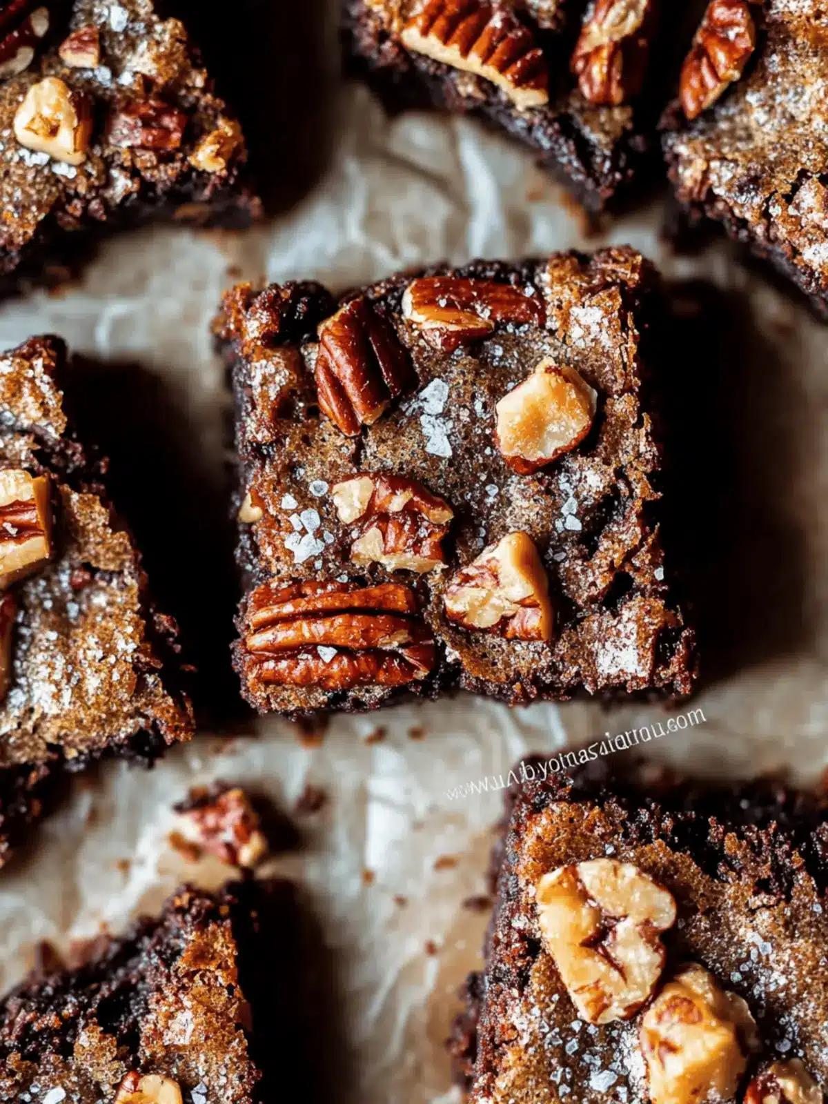 Decadent Salted Pecan Pie Brownies That Everyone Will Love 2 Salted Pecan Pie Brownies