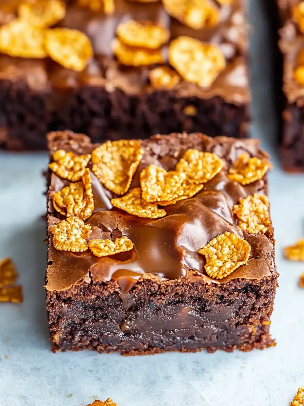 Decadent Quick Caramel Cornflake Brownies for Sweet Cravings 4 Quick Caramel Cornflake Brownies