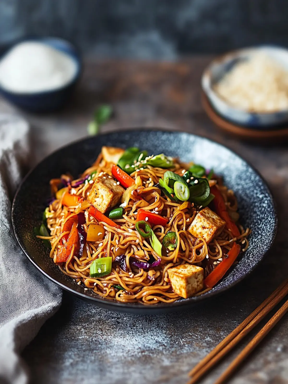 30-Minute Vegetable Tofu Lo Mein: Quick Plant-Based Delight 4 30-minutes Vegetable Tofu Lo Mein