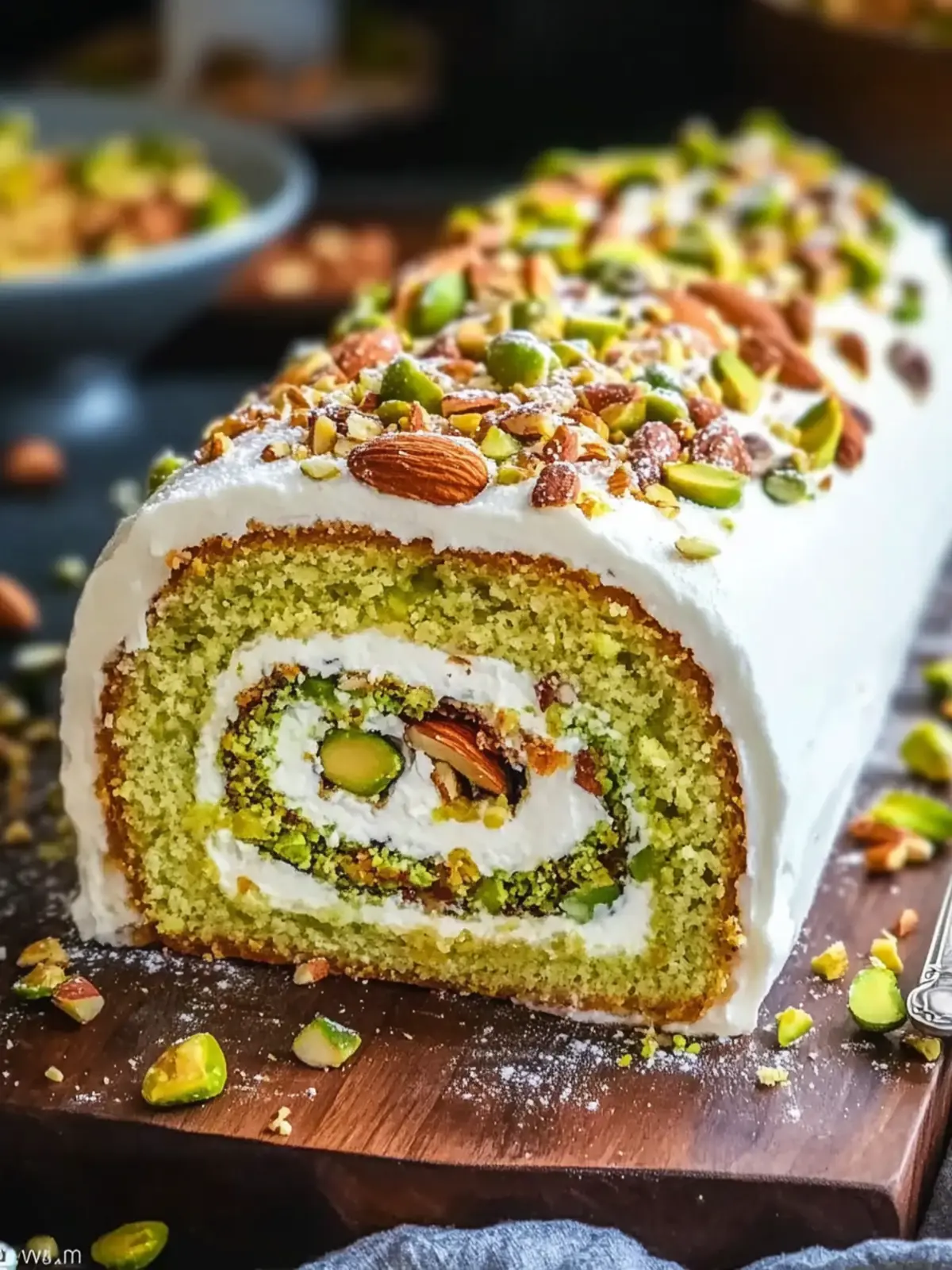 Irresistible Pistachio Almond Swiss Roll You ll Love to Make! 4 Pistachio Almond Swiss Roll