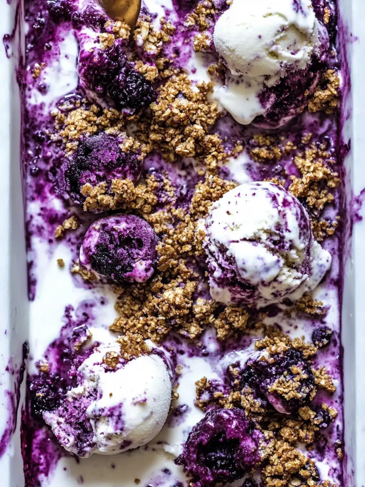 Blueberry Lavender Crumble Ice Cream to Delight Your Taste Buds 3 Blueberry Lavender Crumble Ice Cream