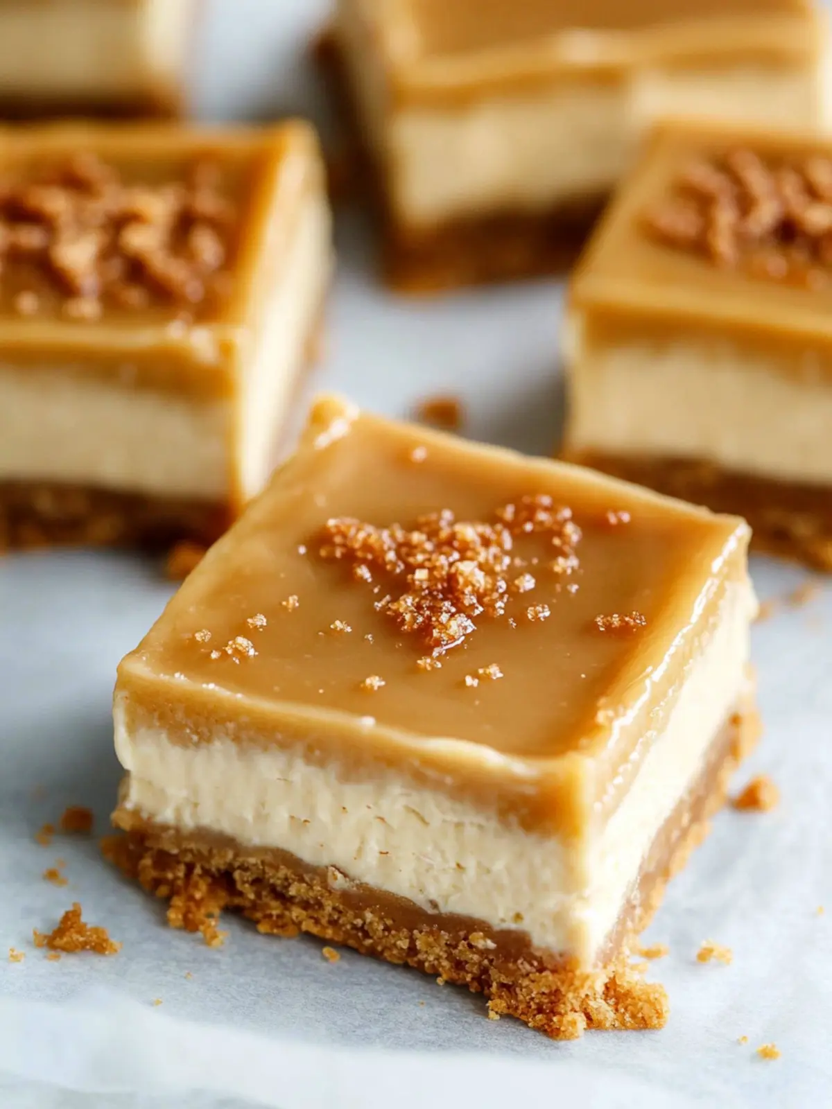 Irresistible Caramel Cheesecake Bars with Graham Cracker Crust 2 Caramel Cheesecake Bars