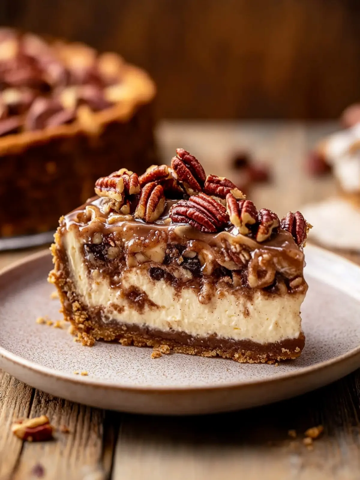 Cinnamon Pecan Pie Cheesecake That Steals the Show 3 Cinnamon Pecan Pie Cheesecake