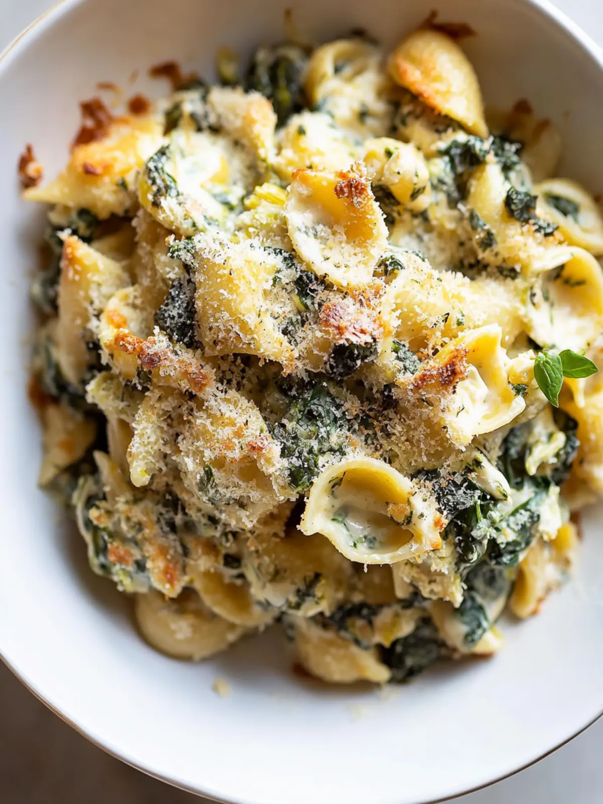 Creamy Vegan Spinach Artichoke Pasta Bake You'll Love 2 Vegan Spinach Artichoke Pasta Bake