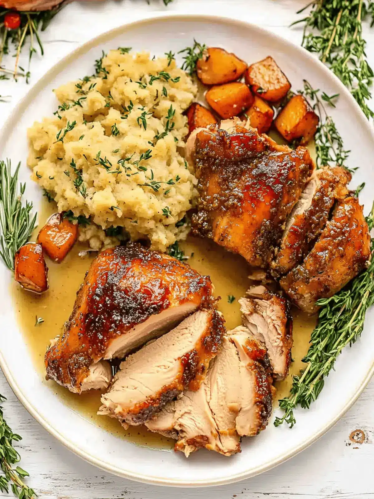Savory Maple Mustard Roasted Turkey Thighs Everyone Will Love 4 Maple Mustard Roasted Turkey Thighs