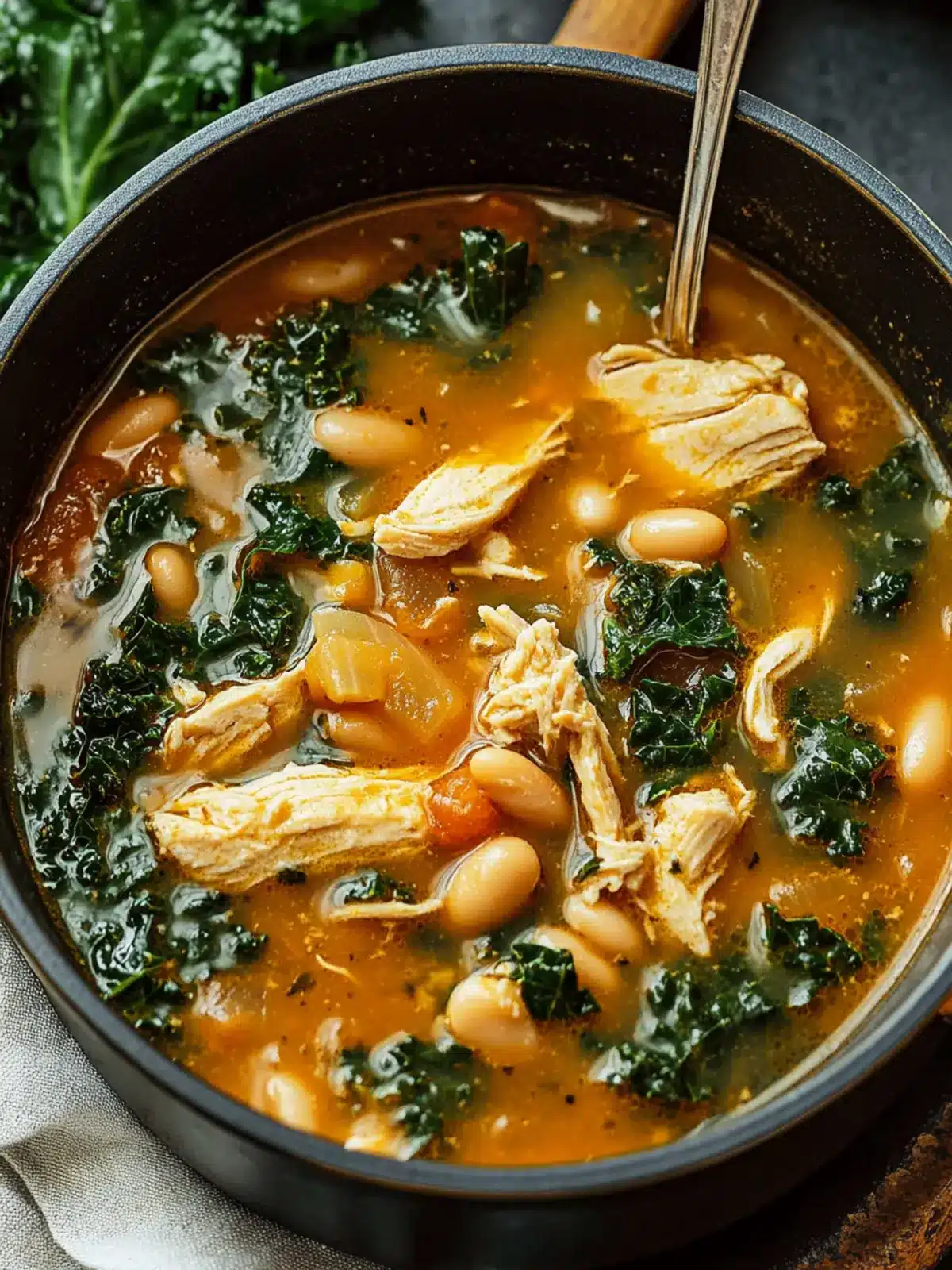 Heartwarming Chicken Soup with White Beans and Kale Delight 2 Chicken Soup with White Beans and Kale