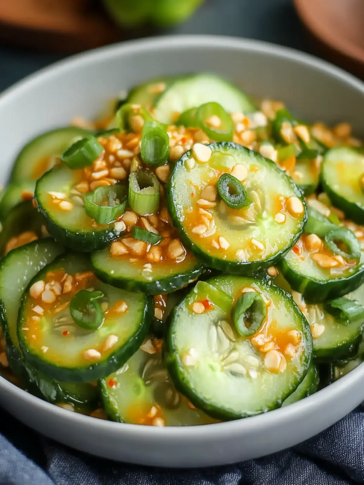 Cucumbers in Spicy Peanut Sauce: A Zesty Summer Delight! 3 Cucumbers in Spicy Peanut Sauce