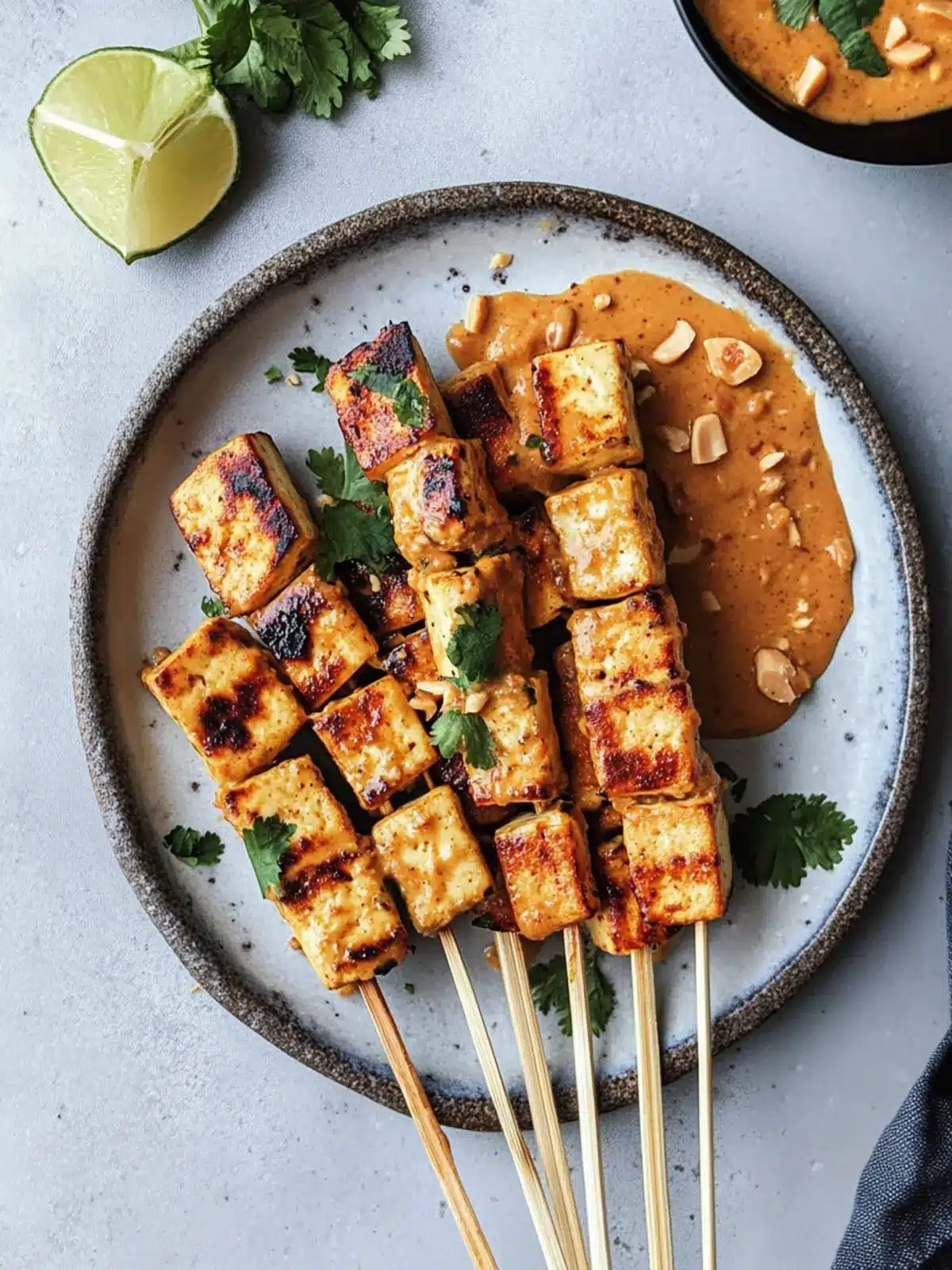 Delicious Thai Tofu Satay with Irresistible Peanut Sauce 3 Thai Tofu Satay with Peanut Sauce